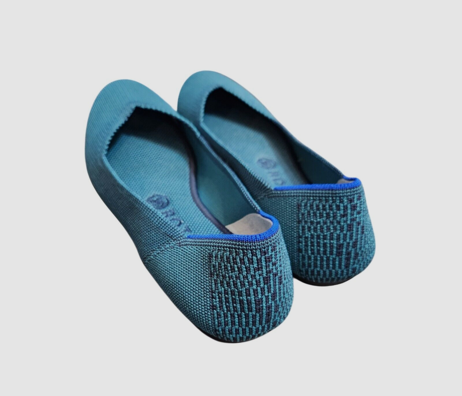 Rothy's Spruce Python Green Black Round Toe Flats… - image 1