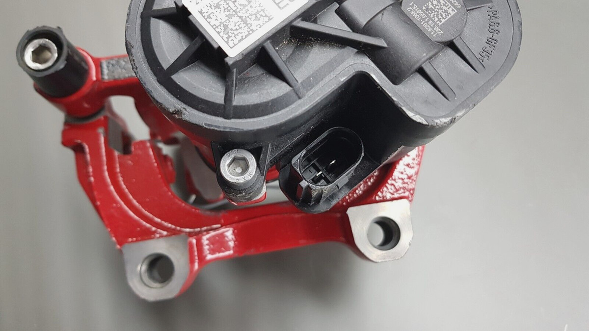 Orig VW Ag Audi Tt A3 Seat Leon Caliper With Electric Motor Red 