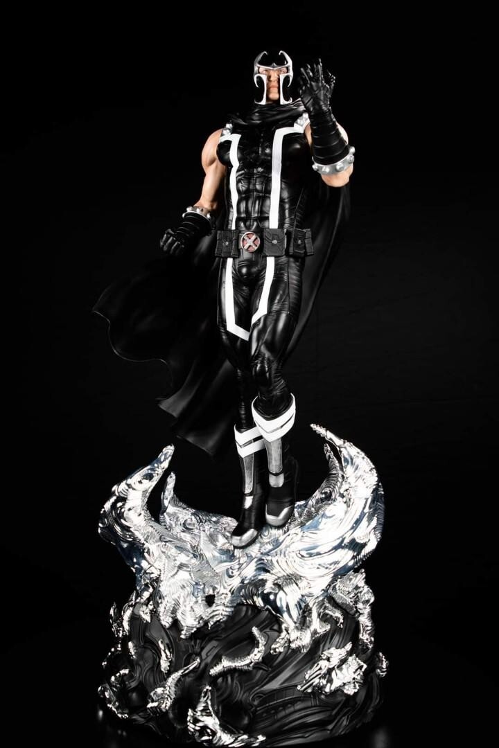 MARVEL X FORCE BLACK MAGNETO CUSTOM STATUE 1/4 -EXORESIN NIB +