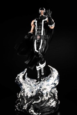 MARVEL X FORCE BLACK MAGNETO CUSTOM STATUE 1/4 -EXORESIN NIB +