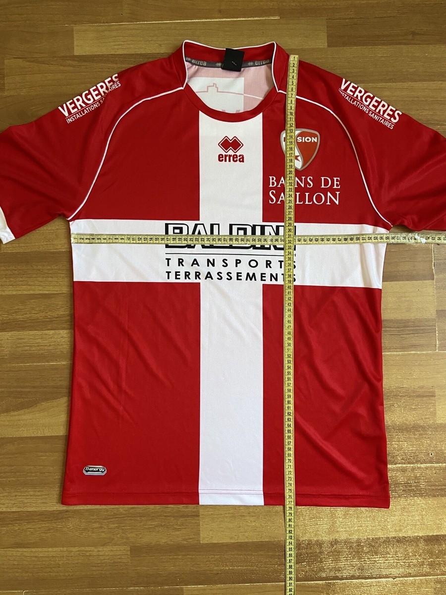 Maillot de football Fc Sion 2012-2013 Away Errea autographe taille S