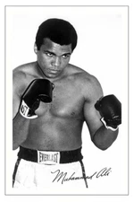 MUHAMMAD ALI BOXING SIGNED AUTOGRAPH PHOTO PRINT