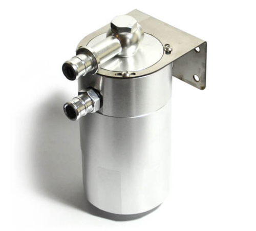 SAAS Oil Catch Tank Baffled Polished Billet 500ml - Picture 1 of 1