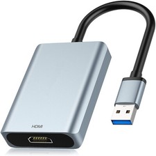 USB to HDMI Adapter,2021 Upgraded Aluminum USB 3.0/2.0 to HDMI Audio Video Conve