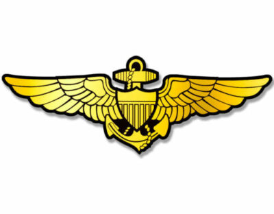 10cm Auto-Aufkleber Sticker Decal Navy Aviator Gold Wings F2120