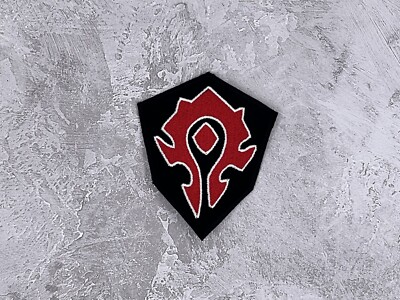 WOW Horde inspiriert gestickter Aufnäher / World of Warcraft Geschenk / individueller Aufnäher