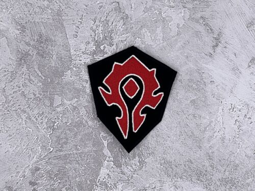 WOW Horde Inspired Embroidered Patch / World of Warcraft Gift / Custom Patch - Picture 1 of 1