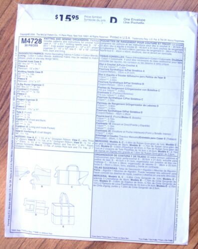 McCalls Craft Sewing Patterns Kids & Adult Hats & Handbags Totes Purses U-Choose - Picture 8 of 50