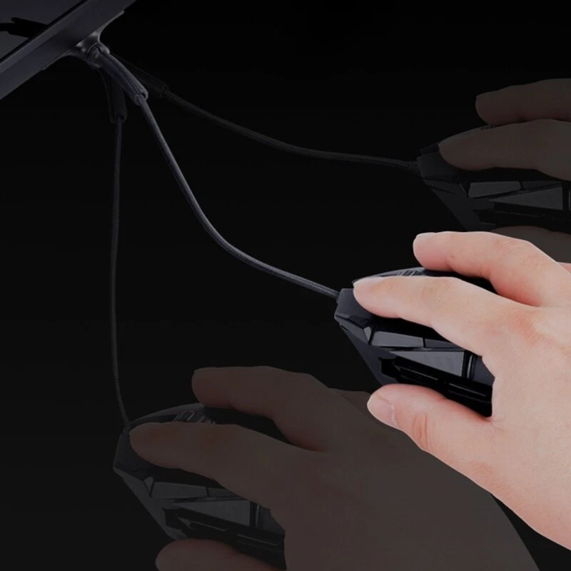 Mouse Bungee Wire Holder Gaming Mouse Cord Clip Management Fixer Holder - Image 4 of 4