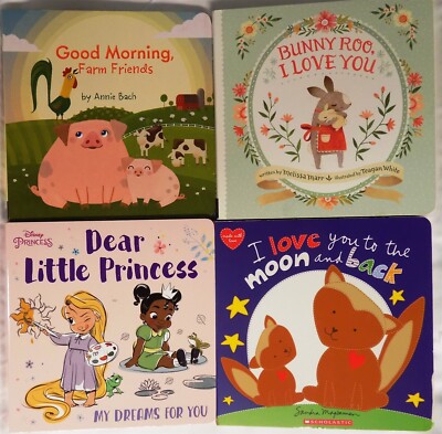 Lot of 4 Children's Board Books! Good Morning, Bunny Roo, Dear Little Princess++