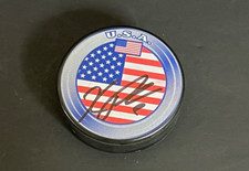 Kyle Palmieri Devils Islanders Auto Signed USA Puck Beckett Hologram
