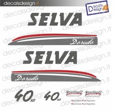 Adesivi motore marino fuoribordo Selva dorado 40 cv xs 2014 barca stickers