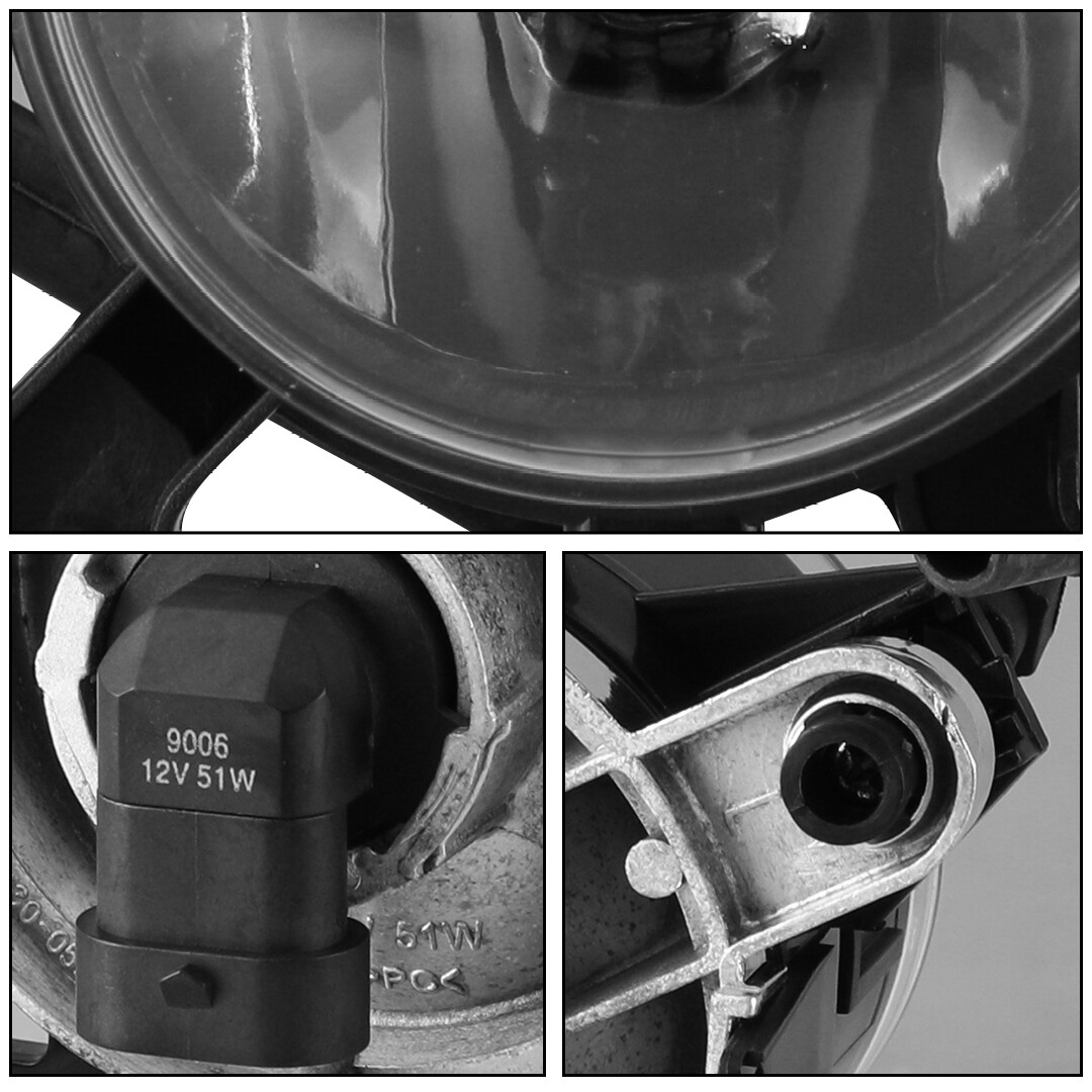 For BMW E46 9903 Clear Lens Pair Bumper Fog Lights Replacement Lamps w