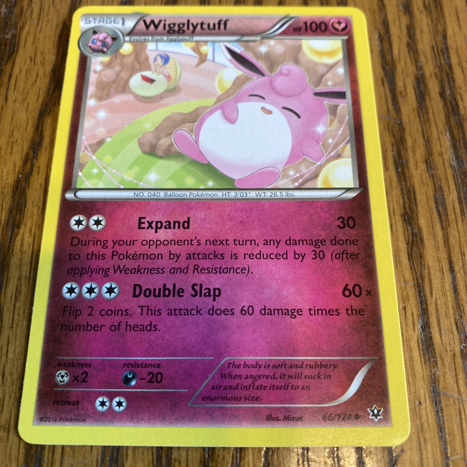 Pokemon WIGGLYTUFF XY Fates Collide 66/124 NM/Mint