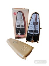 VTG Wittner Taktell Piccolo Windup Beige Metronome Original Box Made In Germany
