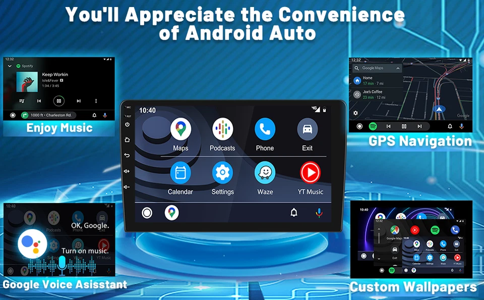 Navegação GPS Android 11.0 para Jeep Grand Cherokee 2008-2013 Apple Carplay rádio de carro - Imagem 4 de 4