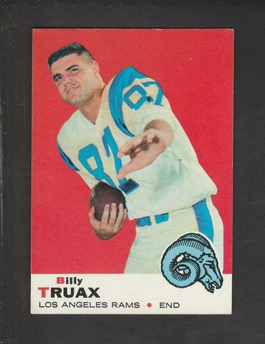 1969 Topps #103 Billy Truax NM/NM+ RC Rookie LA Rams 159612 | eBay