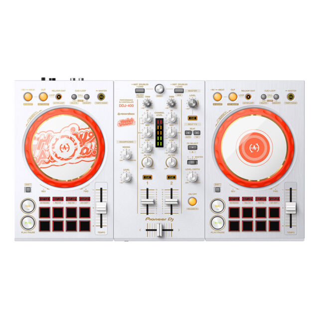 Pioneer DJ DDJ-400-HA DJ Controller - White/Orange for sale 