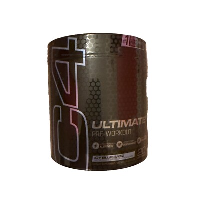C4 Ultimate Pre-Workout Powder: Icy Blue Razz Performance, Endurance Ex 11/24