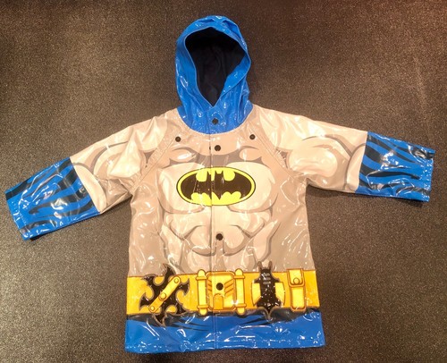 Batman Rain Coat with Cape Toddler Size 