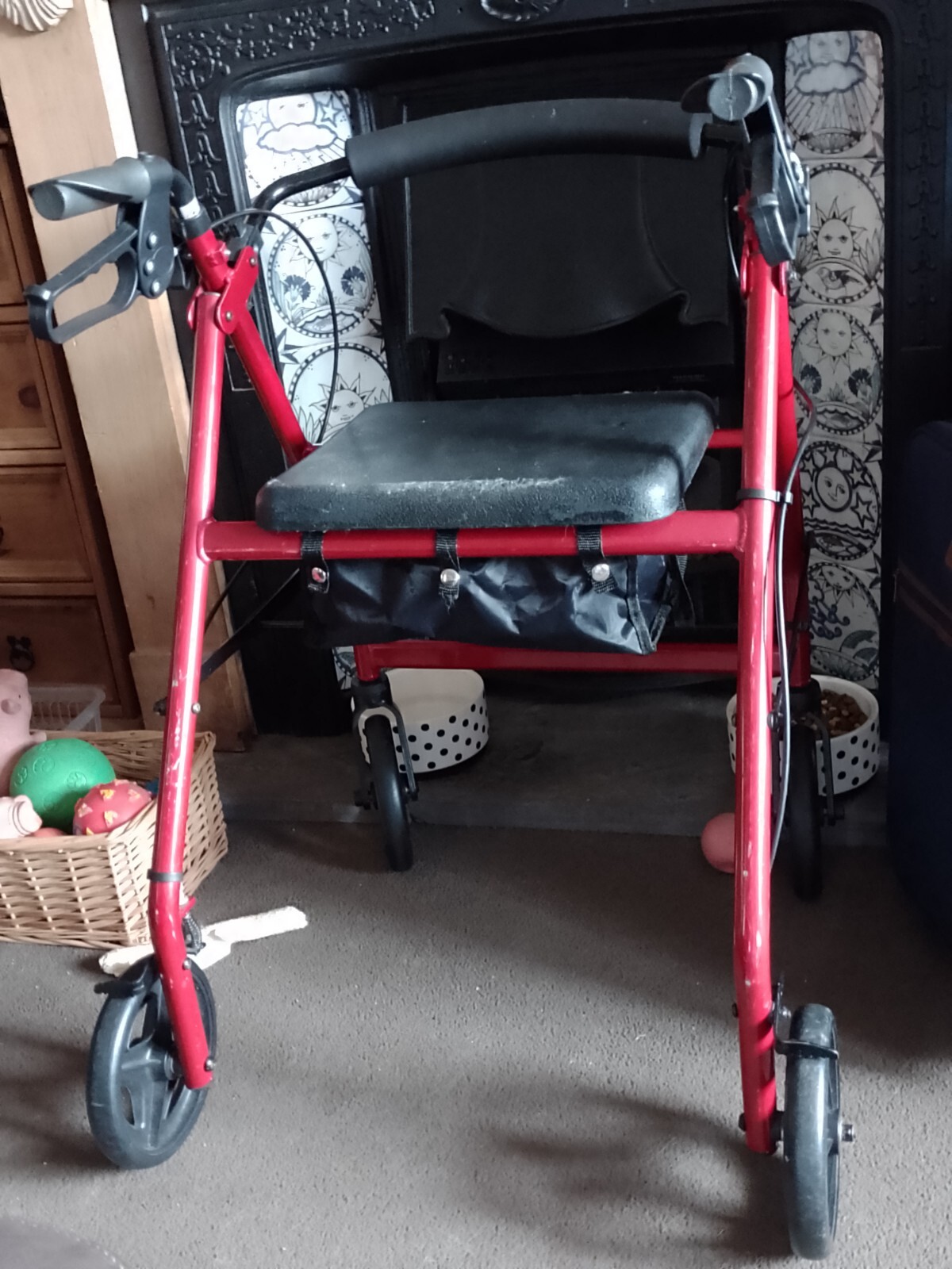 rollator mobility walker with seat eBay