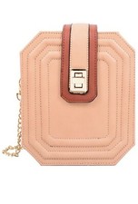 Mellow World Faux Leather Rosa Touchscreen Vegan Crossbody Bag Misty Rose Pink