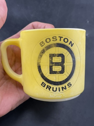 Federal Glass Milk Advertising Coffee Mug Boston Bruins Hockey Sport Team - Picture 3 of 6