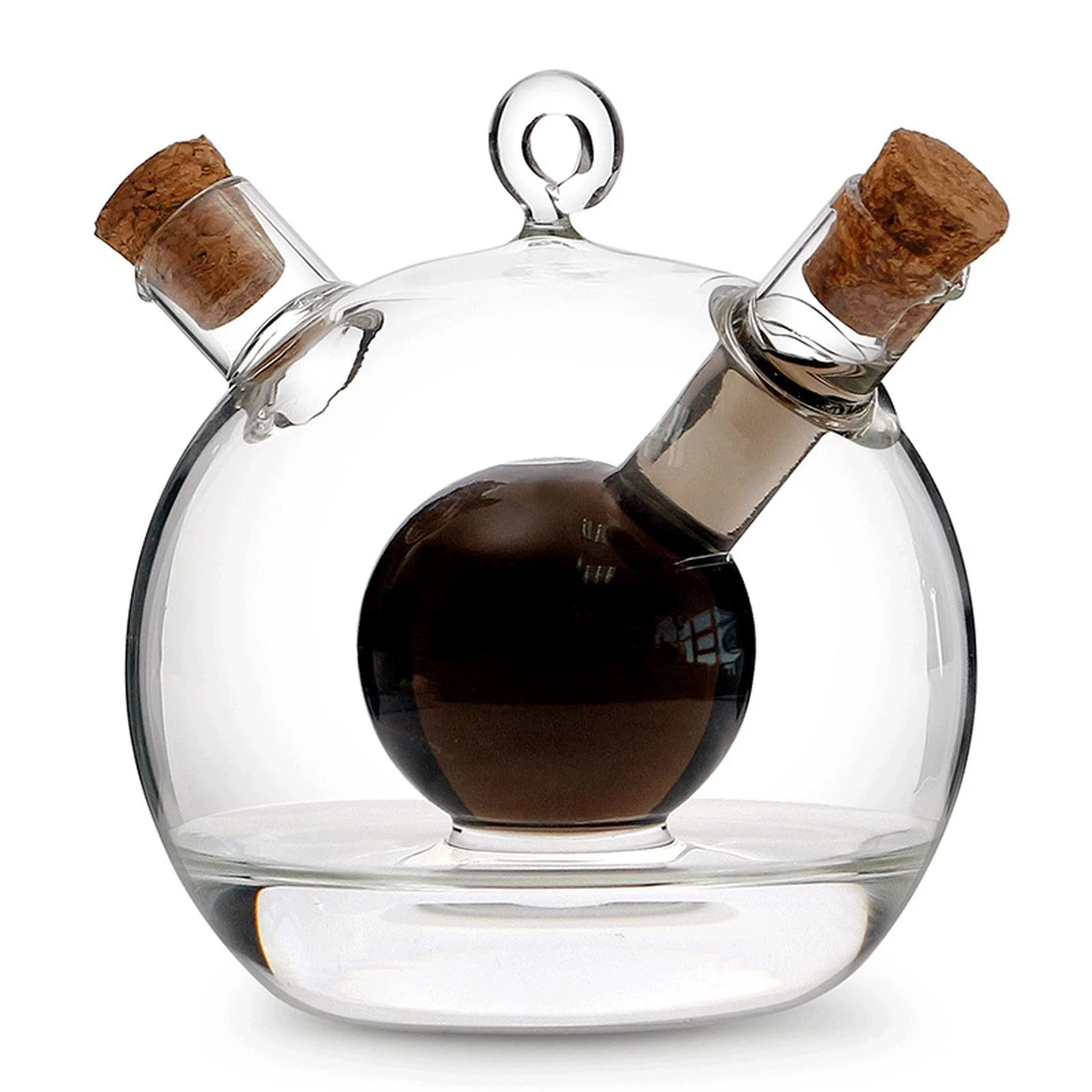 2 in 1 Olive Oil Vinegar Dispenser Clear Glass for Kitchen Cooking Container
Opens in a new window o