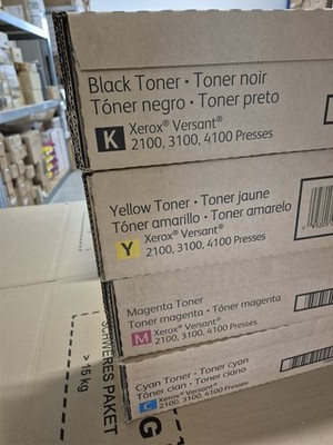 4 Toner Xerox Versant 2100, 3100, 4100 CMYK Neu OVP A-Ware Original Rg MwSt