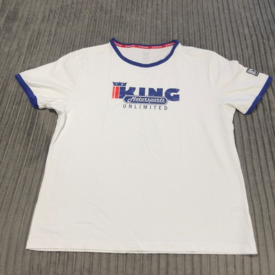 #ad #ad Honda T Shirt Mens XL White Ringer King Motorsports Unlimited Retro Racing $16.14