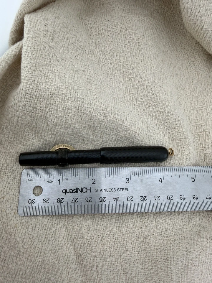 Conklin Cresent Anillo de Relleno Top Chaleco Pluma Estilográfica 4.5" 14K Nuevo en Caja Tapón de Tornillo USADO Foto 4 de 4