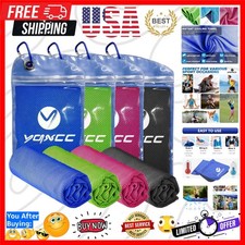 Cooling Towels  4 Pack 47"x12"  Ice Cool for Neck  Microfiber Soft Breatha...