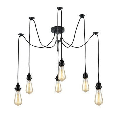 6/8 Kopf Zum Selbermachen Spinne Kronleuchter Multi Pendelleuchte Deckenlampe Loft Befestigung E27