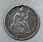 1886 Seated Liberty Dime Love Token coin