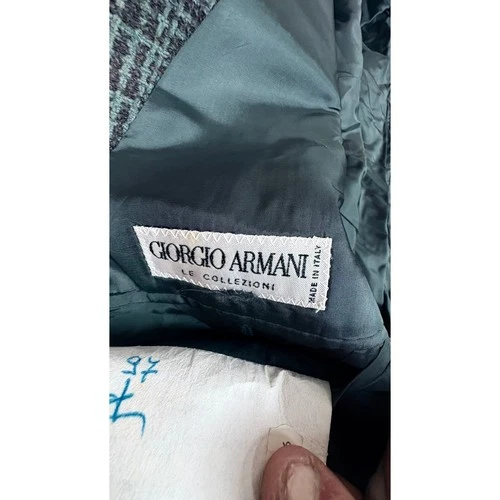 Vintage Giorgio Armani Le Collezioni Wool Tweed Sport Coat, Men's Size 42L image 5