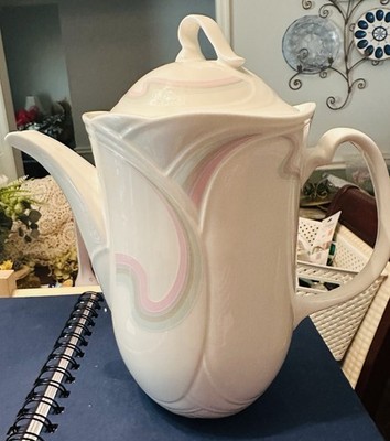 ROYAL ALBERT Bone China HORIZONS AURORA Coffee Pot w/ Lid c1986 England