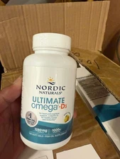 Nordic Naturals Ultimate Omega-D3 Softgels, Lemon, 1280 mg, Fish Oil 120 Ct