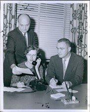 1962 Tufts University Program Dean Richard Kelley Nancy Webb Business 8X10 Photo 1962 Tufts University Program Dean Richard Kelley Nancy Webb Business 8X10 Photo