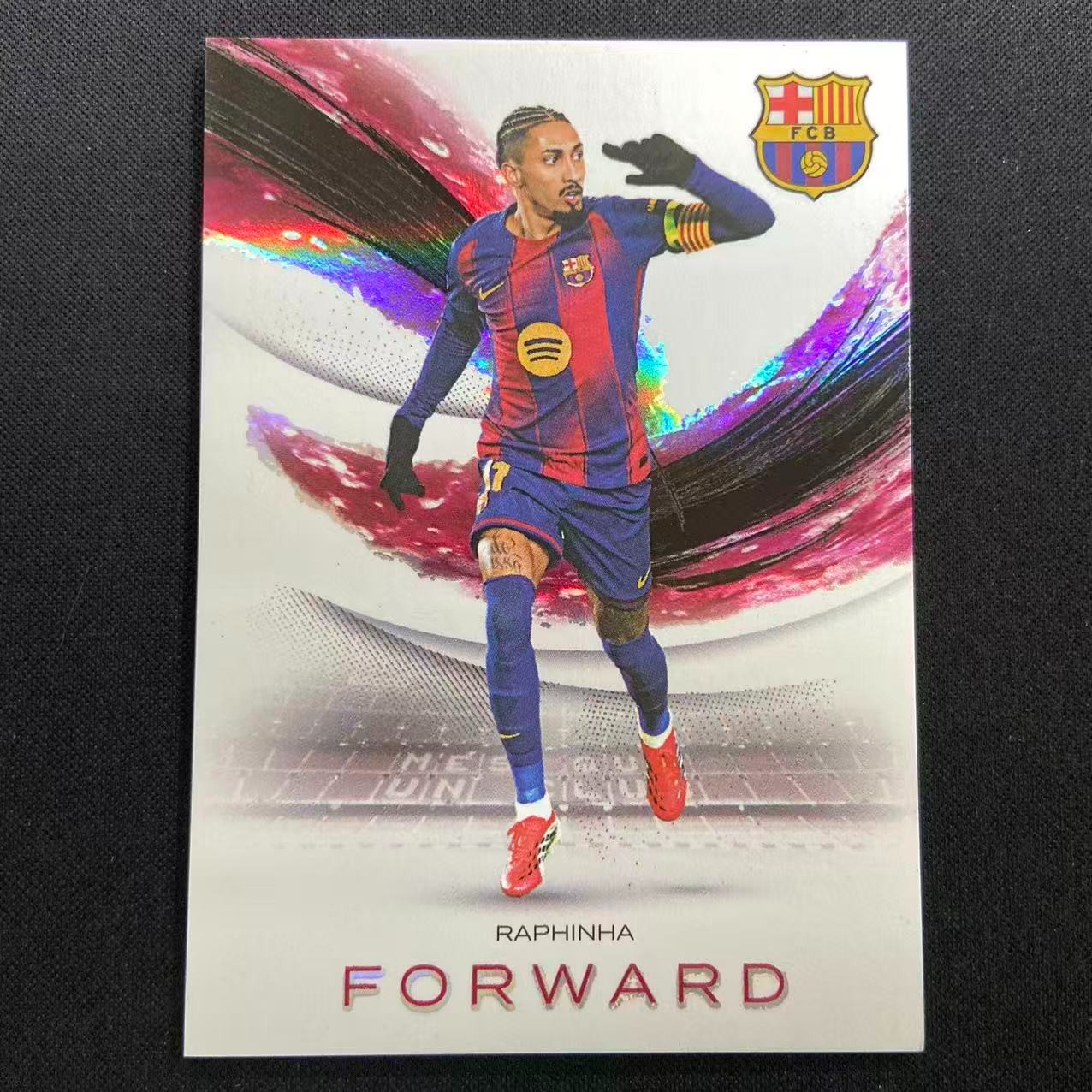 2026 Futera Incredible Barcelona Raphinha Forward Purple 17/39 Brazil ZD7435