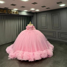 Quinceanera Dresses Girls Bowknot Off Shoulder Appliques Sequined Vestidos Gowns