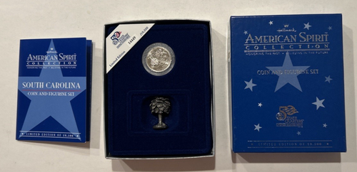 SOUTH CAROLINA COIN & FIGURE SET American Spirit Hallmark 2000 COA US MINT LTD - Picture 10 of 19
