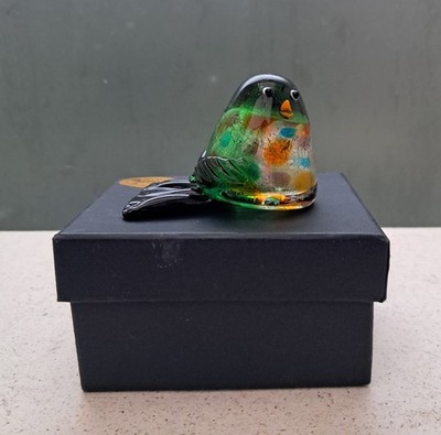 Vintage Vogel Bonpari von Rikaro. Hand Made in Italy. Ornament/Papierbeschwerer. 