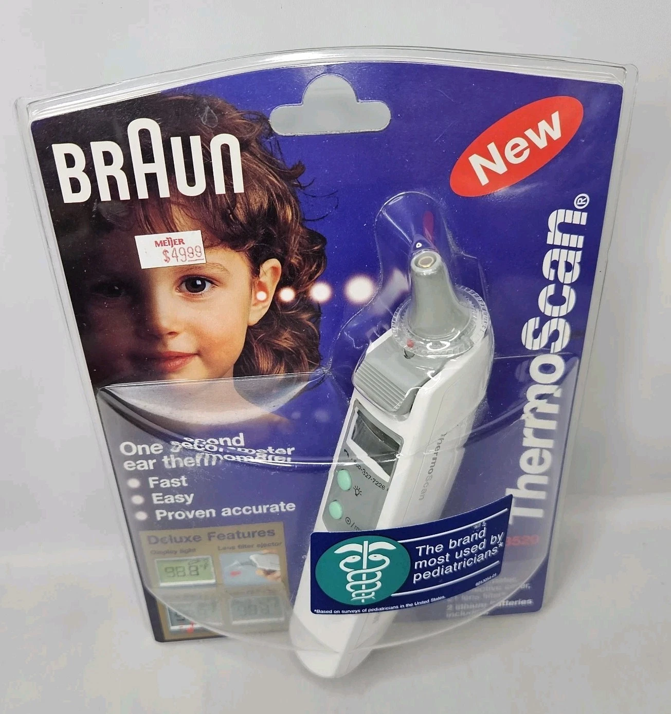 NEW SEALED BraunIRT4520 ThermoScan Thermometer- 21 Lens Filters Included
Opens in a new window or ta
