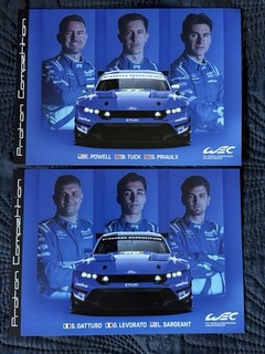 Proton Competition Ford #77 #88 WEC Spa 2026 6 Autogramme