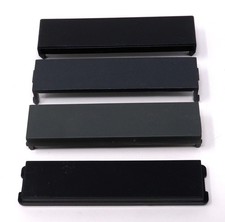 BLACK/DARK GRAY 3.5" DRIVE BAY COVER BLANK, 4 PACK - NEW