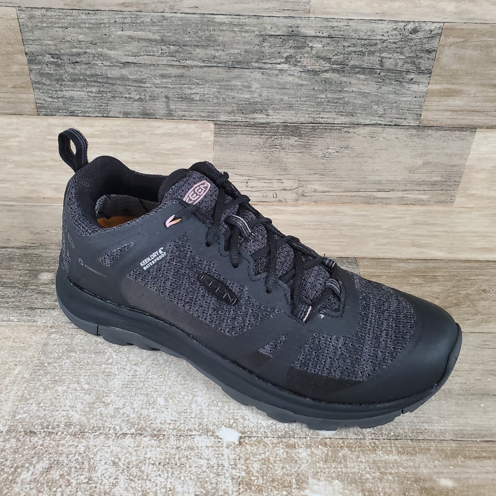 Scarpa da donna Keen Terradora II 7 5 escursionismo nera magnetica stringata sneaker impermeabile