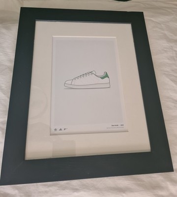 Adidas Stan Smith professionell gerahmter offizieller Adidas Druck