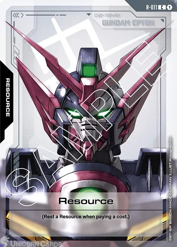 R-011 Resource : C Gundam TCG Card : GD02: Dual Impact
