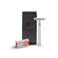 MERKUR 5005 Travel Shaving Set featuring MERKUR 23C Three-piece Safety Razor ...