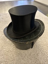 Antiker Zylinder Hut Chapeau Claque Gr. 55
